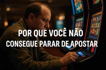 Homem em frente a um máquina de aposta online